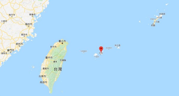 ▲▼石垣島位置。（圖／翻攝自Google Map）