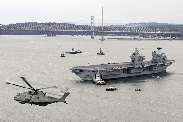 英國伊利莎白女王號航母（HMS Queen Elizabeth）。（圖／翻攝英國海軍官網）