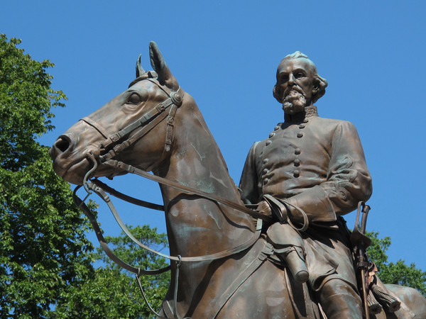 ▲▼南軍天才騎兵指揮官福雷斯特（Nathan Bedford Forrest）騎馬雕像。（圖／記者袁茵攝）