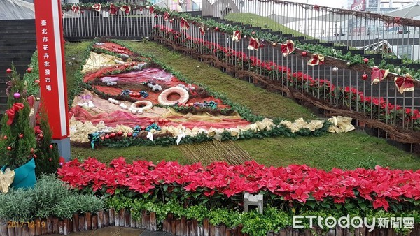 ▲台北花市滿滿聖誕紅 打造「美麗花卉台北城」。（圖／農委會提供）