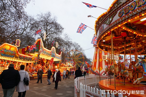 ▲英國倫敦海德公園耶誕市集Winter Wonderland。（圖／記者賴文萱攝）