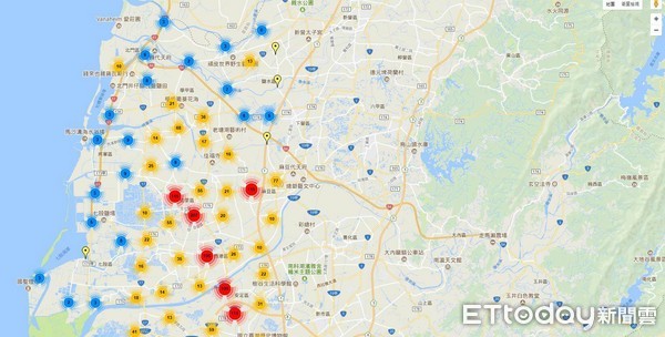 ▲台南市交警大隊利用大數據統計公布「台南市10大易肇事路段」。（圖／記者林悅翻攝）