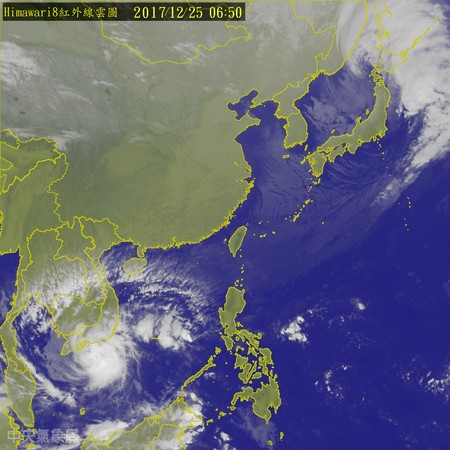 冷氣團來了，中部以北低溫13度。（圖／中央氣象局）