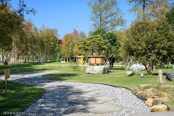 ▲新竹關西大樂之野景觀餐廳賞落羽松。（圖／滿分的旅遊札記提供）