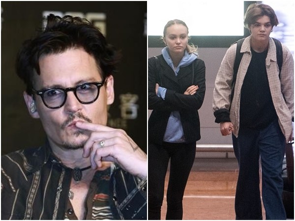 強尼戴普兒女莉莉蘿絲戴普（Lily-Rose Depp）和John Christopher Depp III。（圖／路透社、翻攝自《每日郵報》）