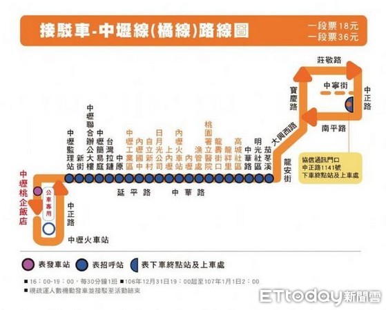 ▲桃園市跨年晚會規劃付費接駁專車，籲民眾多搭乘。（圖／交通警察大隊提供）