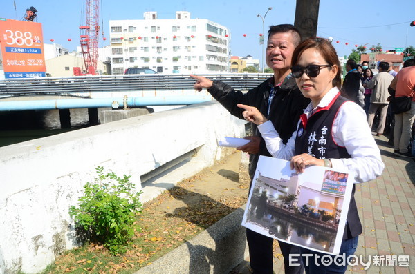 ▲運河啟航，台南市議員林美燕指出2大問題要處理。（圖／記者林悅攝）
