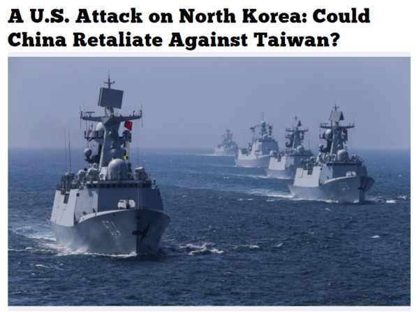 ▲▼寇謐將表示，北韓發生戰爭，中國將趁機武統台灣。（圖／翻攝自The National Interest）
