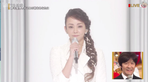 ▲即將在2018年引退的安室奈美惠，最後一次登上《紅白歌唱大賽》舞台。（圖／翻攝NHK）