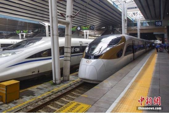 ▲▼復興號列車在北京西站迎接旅客。（圖／中新網）