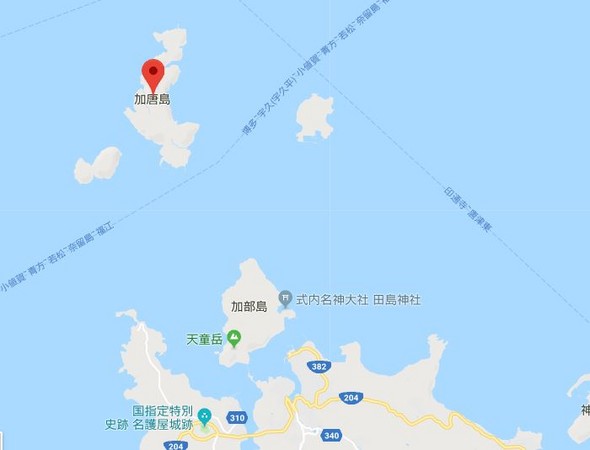 ▲▼日本加唐島             。（圖／翻攝自googlemap）