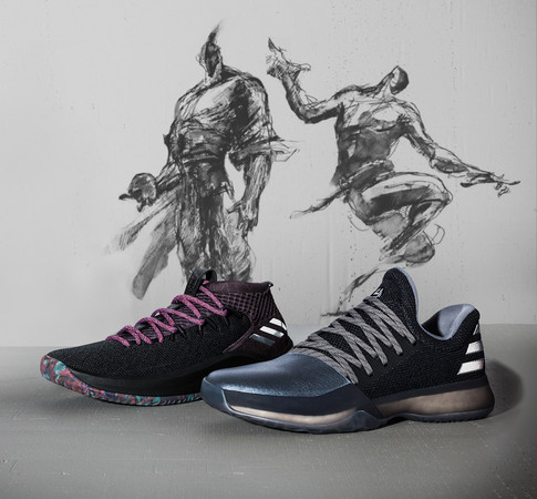 ▲獒年咆哮，勝利之兆，adidas籃球首度與藝術家跨界合作，農曆新年「獒」配色籃球鞋。（圖／品牌提供）