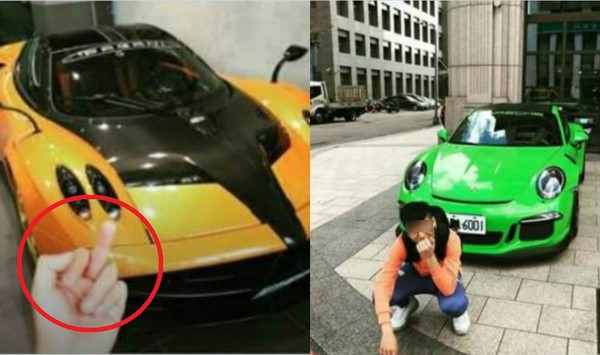 ▲▼「超跑將軍」鄭為元砲轟高中生對他的「Pagani Huayra（風神）」比中指。（圖／翻攝自將軍臉書）