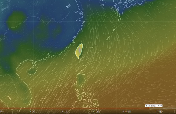 ▲▼大雨濕全台→寒流接棒「直線降探7度」轉乾冷4天！體感僅3度。（圖／中央氣象局）