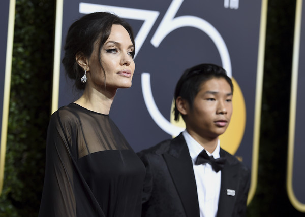 ▲▼2018第75屆金球獎,安潔莉娜裘莉（Angelina Jolie）越南籍兒子Pax Jolie-Pitt。（圖／達志影像／美聯社）