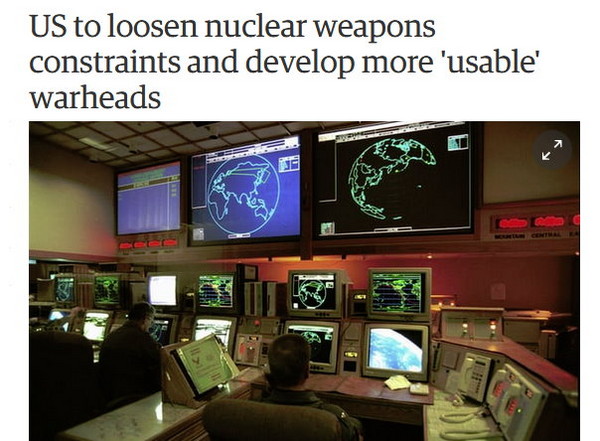 ▲《衛報》報導，美國有意放寬核武器使用條件。(圖／翻攝自網路)