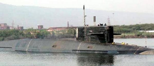印度首艘國產核潛艇「殲敵者號」。（圖／翻攝自觀察者網）