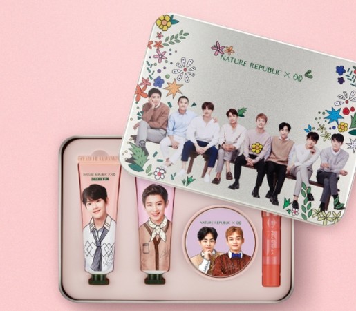 ▲EXO代言NATURE REPUBLIC新品。（圖／翻攝自NATURE REPUBLIC）