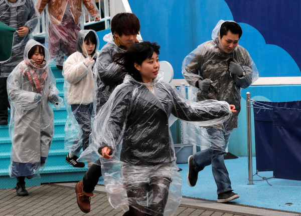 ▲▼東京防空演習，民眾表示，「徒增恐懼」。（圖／路透社）