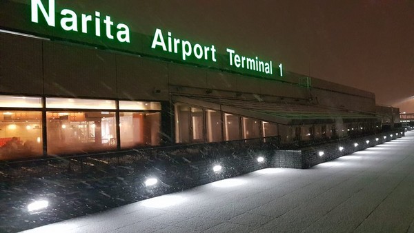 ▲▼東京大雪，師大教授洪致文被困在成田機場，怒轟被全日空丟包登機口。（圖／取自洪致文FB粉絲專頁）