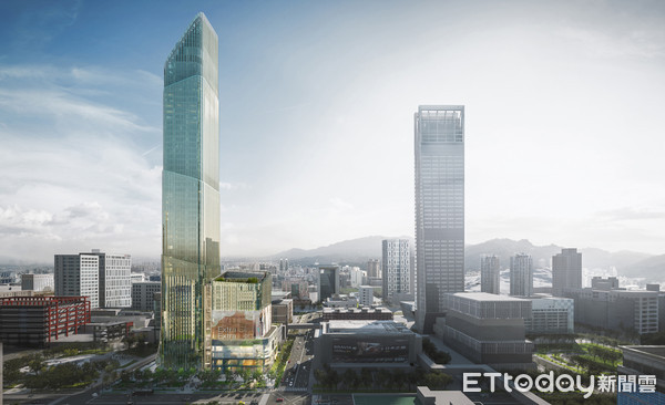 ▲複合式地標摩天樓 Taipei Sky Tower（簡稱TST）3D模擬圖。（圖／碩河開發提供)
