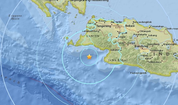 ▲▼印尼地震強烈。（圖／翻攝自USGS）