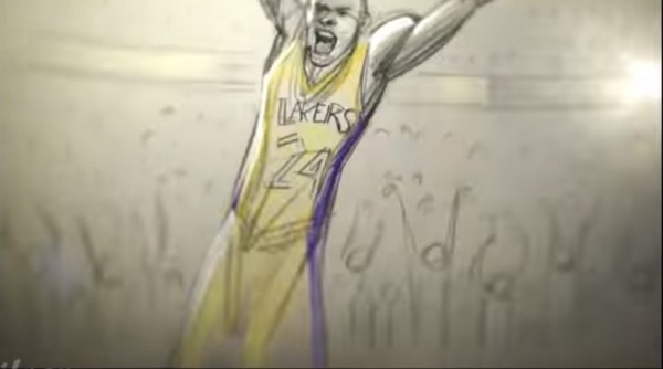 ▲湖人傳奇布萊恩動畫親愛的籃球。（圖／翻攝自YouTube）