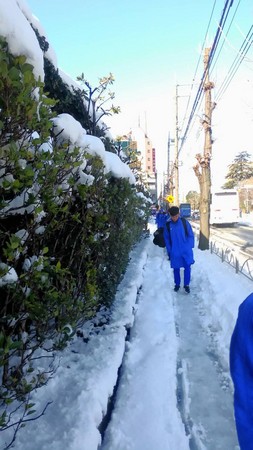 ▲中華五人制移訓碰上東京大雪。（圖／中華五人制代表隊提供）
