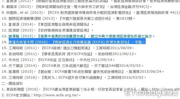 烏龍爆料 張生論文文獻有引用管中閔 陳建良手稿 Ettoday政治新聞 Ettoday新聞雲