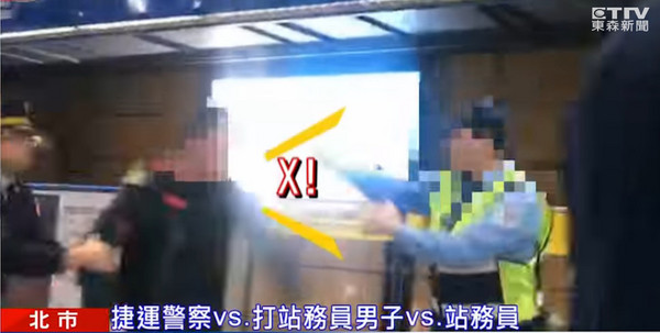 ▲▼捷警面前嗆：看X小！衝去打站務員　「爆走哥」悲劇被開罰。（圖／東森新聞）