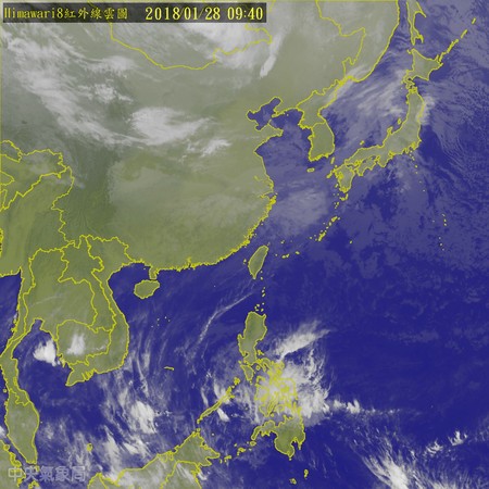 北部白天高溫在18度上下，入夜就會下探13、14度。（圖／中央氣象局）