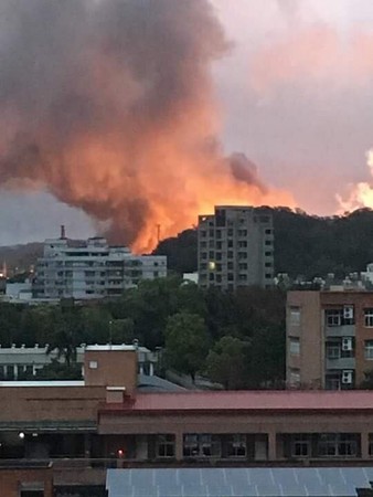 中油桃園煉油廠爆炸。（圖／翻攝「爆料公社」臉書粉專）