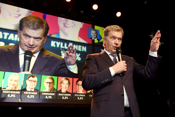 ▲芬蘭總統尼尼斯托（Sauli Niinisto）28日以6成得票率，順利連任。（圖／達志影像／美聯社）
