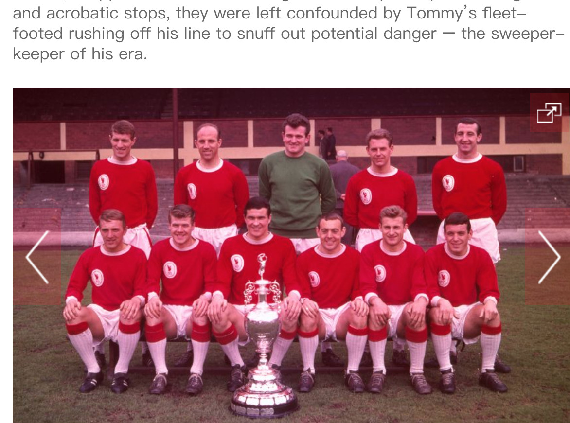 ▲▼湯米勞倫斯1957到1971年曾任利物浦隊守門員，一共出賽390場。（圖／翻攝利物浦隊官網）