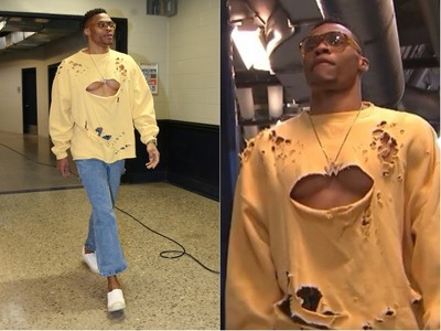 「NBA最會穿的男人」穿破洞裝、露南半球　網諷：跟金鋼狼打完架？