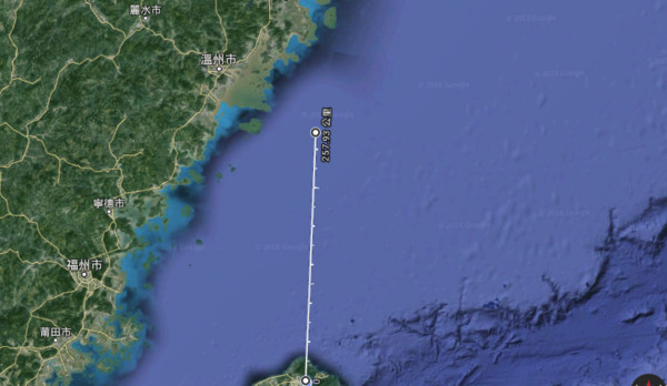 ▲▼蒙古籍貨輪沉船地點示意圖。（圖／翻攝自Google地圖）