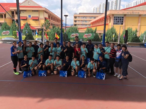 ▲鶯歌國中籃網球校隊赴馬來西亞取經。（圖／鶯歌國中提供）