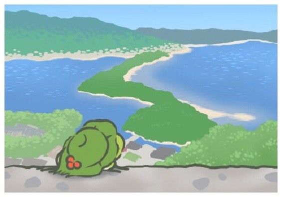 ▲▼旅行青蛙去的日本景點。（圖／翻攝自日本遊戲攻略網站ヘイグ）