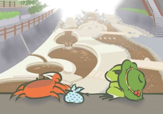 ▲▼旅行青蛙去的日本景點。（圖／翻攝自日本遊戲攻略網站ヘイグ）