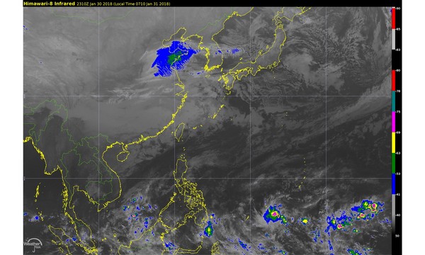 周五寒流侵襲「又長又久」，中部以北下探8度。（圖／翻攝自氣象主播賴忠瑋臉書）