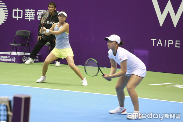 ▲▼2018 WTA台灣賽公開賽-李亞軒、徐竫雯。（圖／記者黃克翔攝）