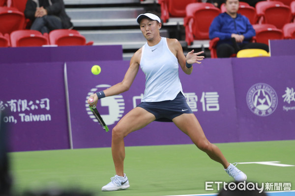 ▲▼2018 WTA台灣賽公開賽-張凱貞。（圖／記者黃克翔攝）