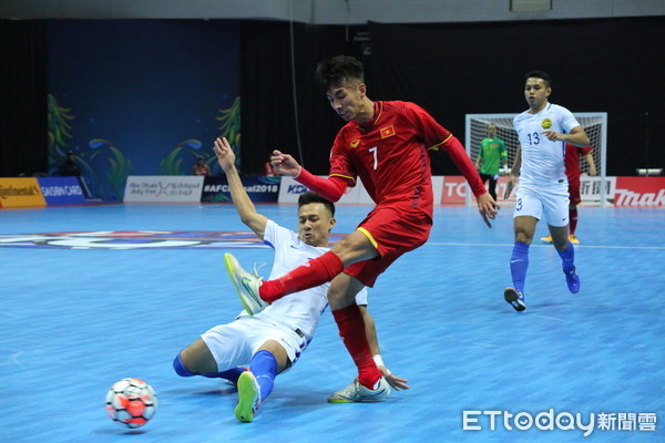 ▲亞洲五人制足球，越南隊對戰馬來西亞隊。（圖／記者張克銘攝）