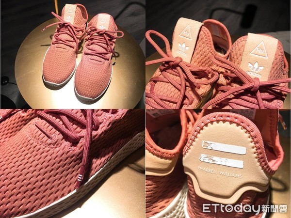 ▲adidas Originals 2018新款乾燥玫瑰色球鞋，低調沉靜版更好搭。（圖／記者蔡靜宜攝）