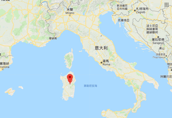 ▲▼ 義大利薩丁尼亞島中部的小鎮歐羅萊（Ollolai）。（圖／翻攝自Google Map）