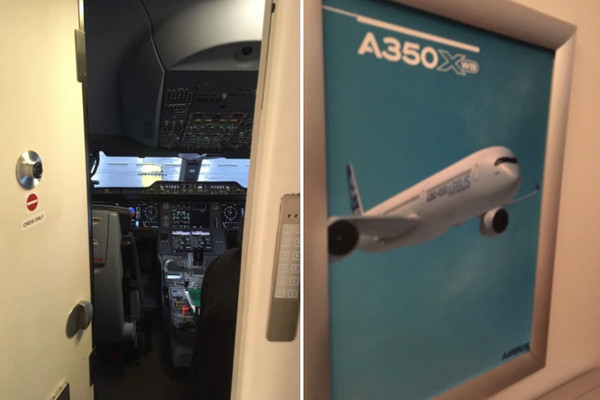 ▲空巴Airbus A350-1000XWB機艙內部搶先看。（圖／Ivy，不在家！提供）