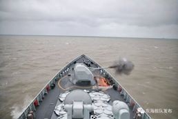 解放軍東海艦隊某驅逐艦支隊1月下旬組織多艘驅護艦，展開一連4天高強度的實戰化訓練。（圖／翻攝自「東海艦隊」微信公眾號）