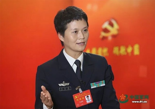 中國海軍首位女實習艦長韋曉慧。（圖／翻攝自中國軍網）