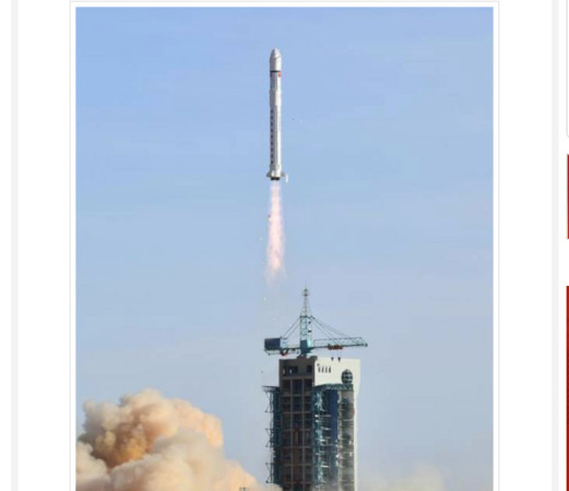▲▼大陸首顆私人衛星「風馬牛一號」與地震衛星張衡一號一起發射。（圖／翻攝自新華社）