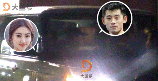 ▼景甜车内亲吻张继科.(图/翻摄自《搜狐娱乐》微博)